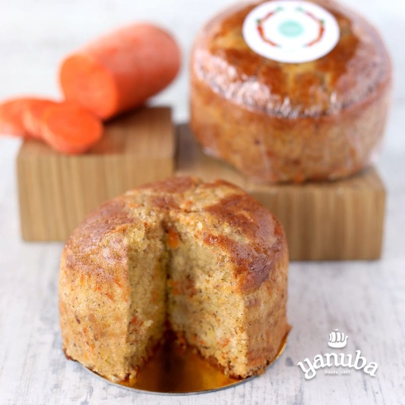 Ponqué De Zanahoria Con Almendras Sin Azúcar