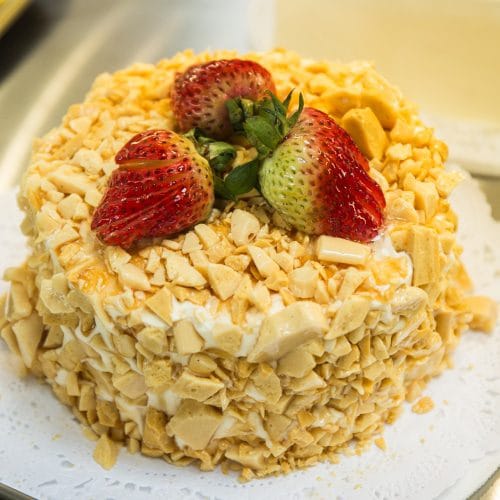 Torta de cumpleaños sabor caramelo
