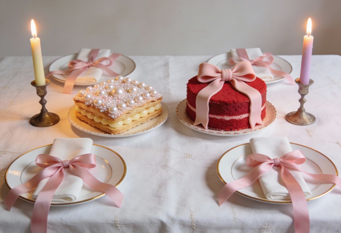 San Valentín Coquette: Lazos, perlas y la nostalgia que es tendencia 4 San Valentin Coquette Lazos perlas y sabor en Yanuba